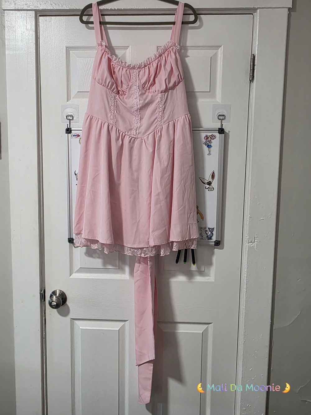 SHEIN Pink Ruffled Mini Dress - Picture 5 of 7